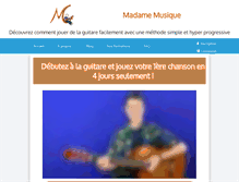 Tablet Screenshot of madame-musique.com